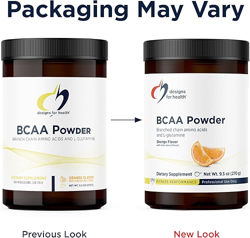 Miniatura 4 de Designs for Health BCAA Polvo con L-Glutamina - Polvo de aminoácidos de cadena ramificada + suplemento de L-glutamina para apoyar los músculos +