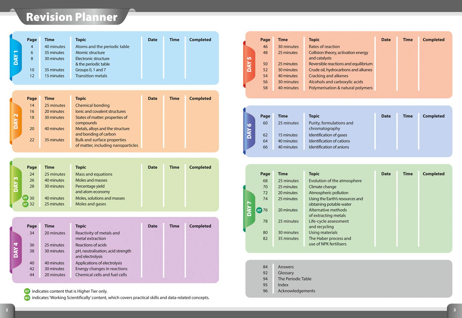GCSE 9-1 Chemistry In A Week: Ideal for the 2026 and 2027 exams