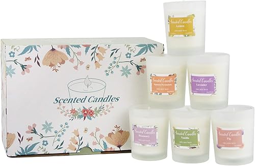 Miniatura 5 de KCVC Velas perfumadas fuertes en tarro de vidrio para mujeres, velas perfumadas fuertes para aromaterapia, velas de cera de soja con aceite