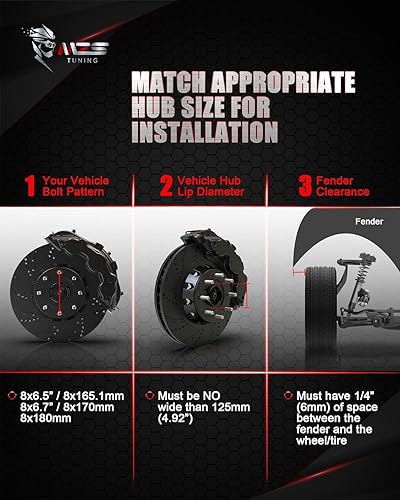 Vista 23 de MZS Espaciadores de rueda, 1/4 pulgadas de grosor 4x98 4x100 4x4 / 4x101.6 4x4.25 / 4x108 4x4.5 / 4x114.3 - FitM10 M12 M14 1/2 pulgadas 7/16