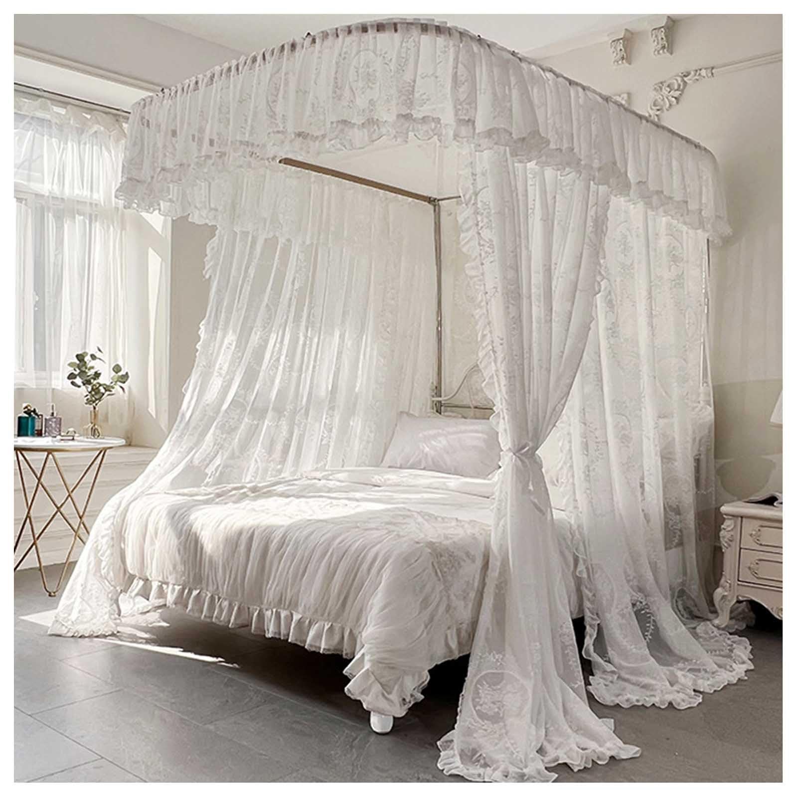 Cortina de dosel de cama para decorar un dormitorio juvenil o de matrimonio