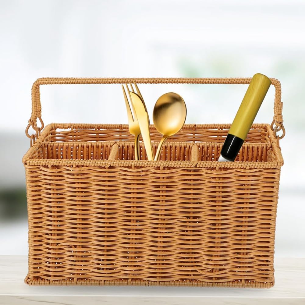 Cestas Organizadoras Cocina Cesta De Mimbre Para Cubiertos