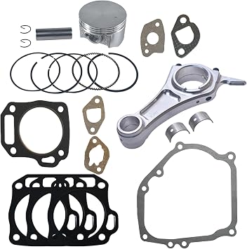 Billet Aluminum Connecting Rod3.30368mm Flat Top Piston Kit for the GX200/Clone Engines Performance Parts