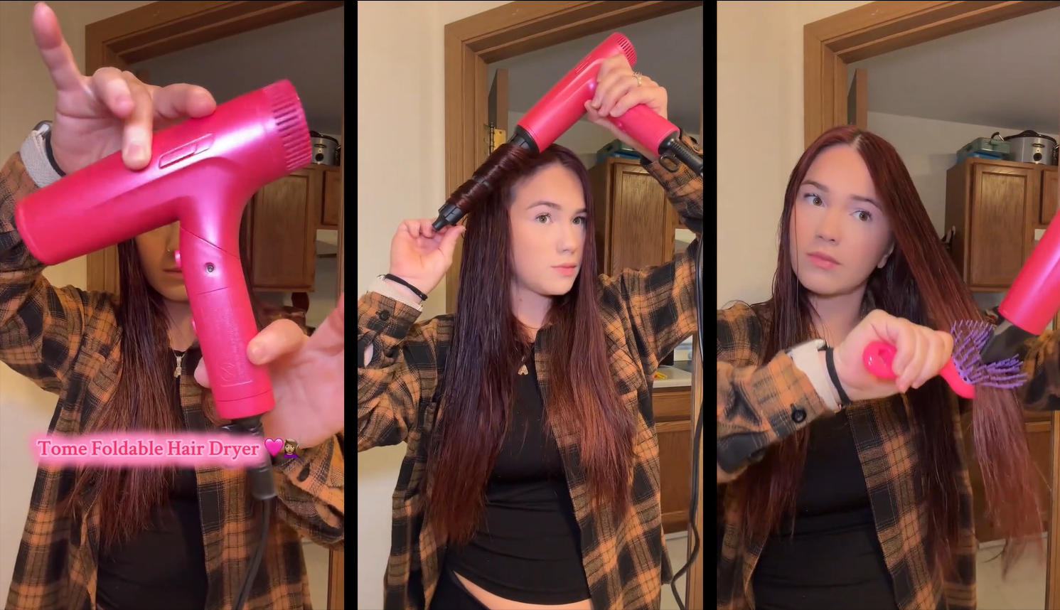 Amazon.com : TOME Dual Voltage Travel Hair Dryer, Foldable Blow