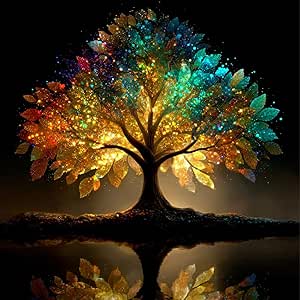 TOSTOG Diamond Painting Kit Completo,Diamond Art Kit Rotondo per Adulti