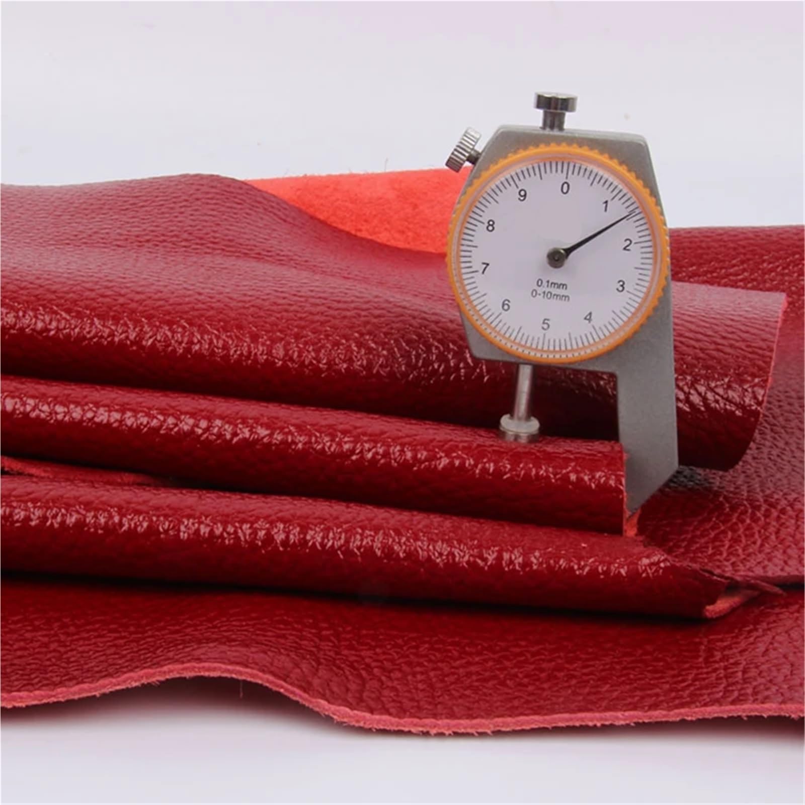 Material de Cuero Cuero Vegetal Rojo Oscuro DIY cinturón Cartera Bolso Hecho a Mano artesanía Piel de Vaca de Grano Completo Tela(50x50cm)
