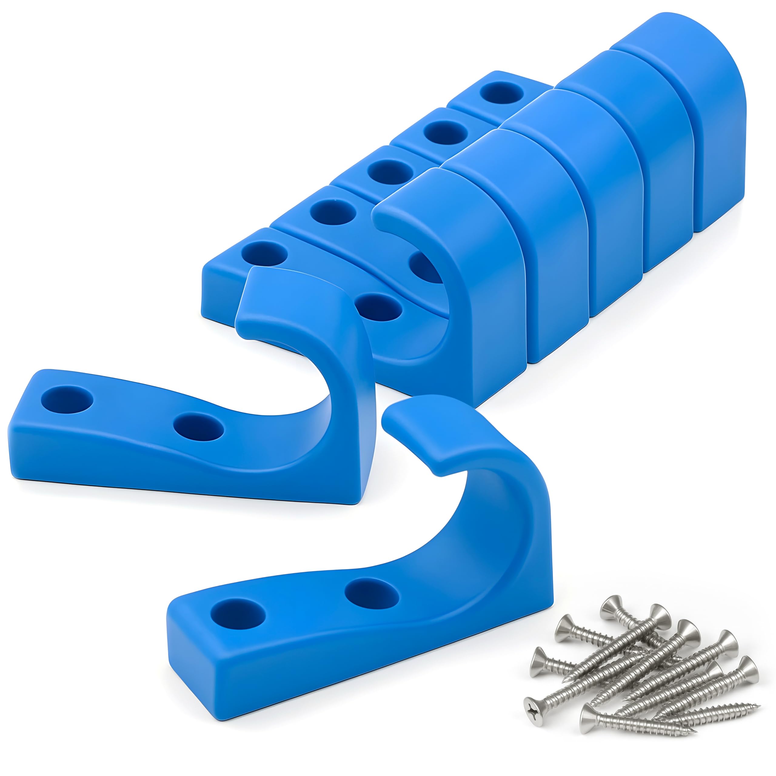 Toughook Heavy Duty Hooks for Hanging Coats, Jackets, Backpacks, Baseball Hats - Wall Mounted Rainbow Color Hangers for Kids, Perfect Hook for