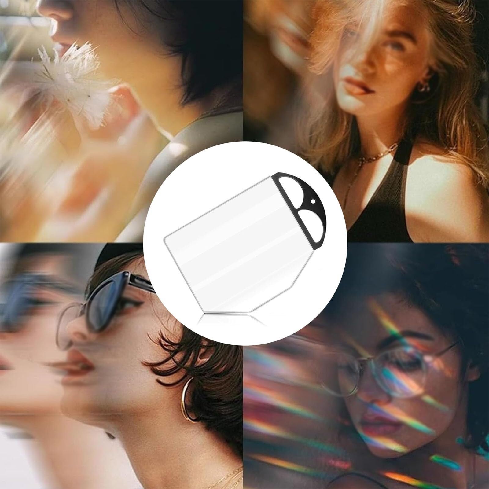 Filtro prismatico in vetro ottico palmare – 150 mm effetto sfocatura a movimento singolo, effetti artistici dinamici pennellate per accessori fotografici e videocamere