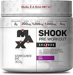 MAX TITANIUM SHOOK PRE-WORKOUT BRANDÃO UVA - 300G