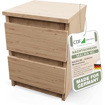 CDF Bedside Table with 2 Drawers