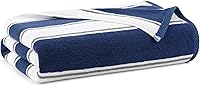 Vista 29 de Aston & Arden Toalla de playa a rayas, extragrande 35 x 70, algodón suave afelpado grueso, 600 GMS, pesada y lujosa para sillas de piscina, centro