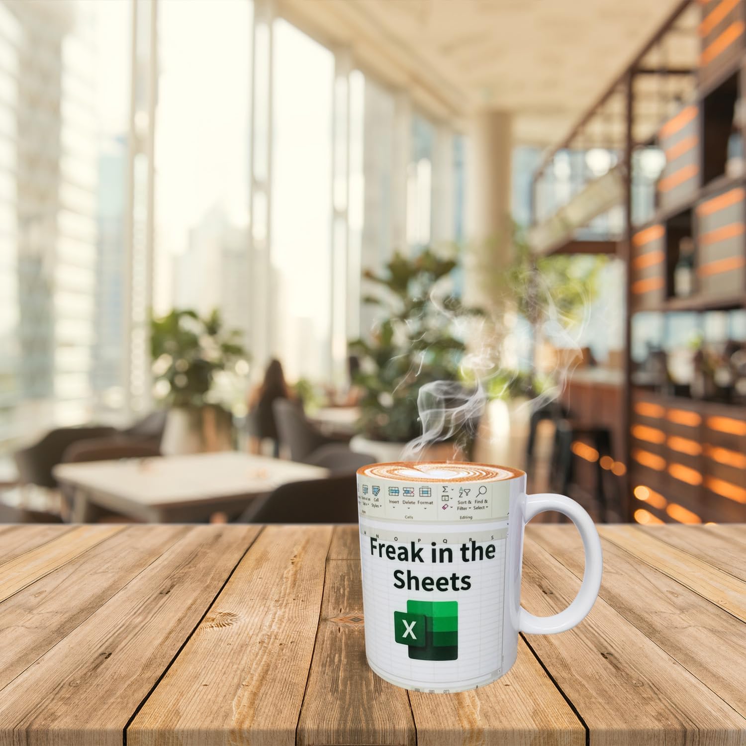 11oz Funny Coffee Mug Spreadsheet Design with Freak in the Sheets Print Perfect for Accountants, Finance Professionals, Bankers, Coworkers, CPA, CFO, Analysts - Image 4