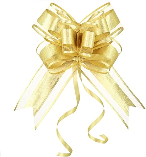 Miniatura 93 de WEWILUCK Lazos de regalo para regalos, lazos rosas para envolver regalos, lazos de regalo con cinta para bodas, despedidas de soltera y decoración