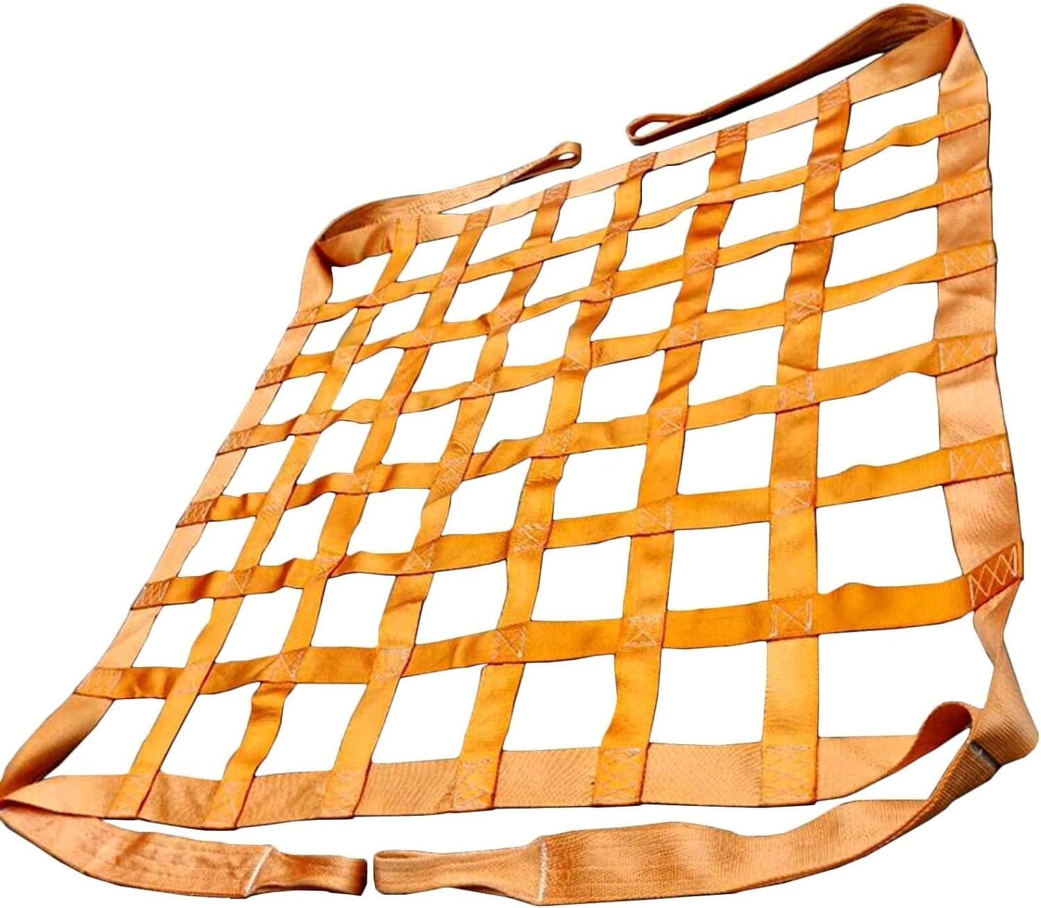 Rete di carico, Rete di Sollevamento per carichi Pesanti, Rete Elastica per Il carico e Lo Scarico di Oggetti Pesanti (Maglia 3x3 m, 15 cm, capacità di carico 4 t)