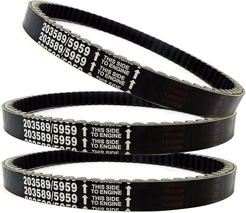 BLACKHORSE-RACING 3 correas de transmisión Go Kart serie 30 reemplazan a Manco 5959 / Comet 203589