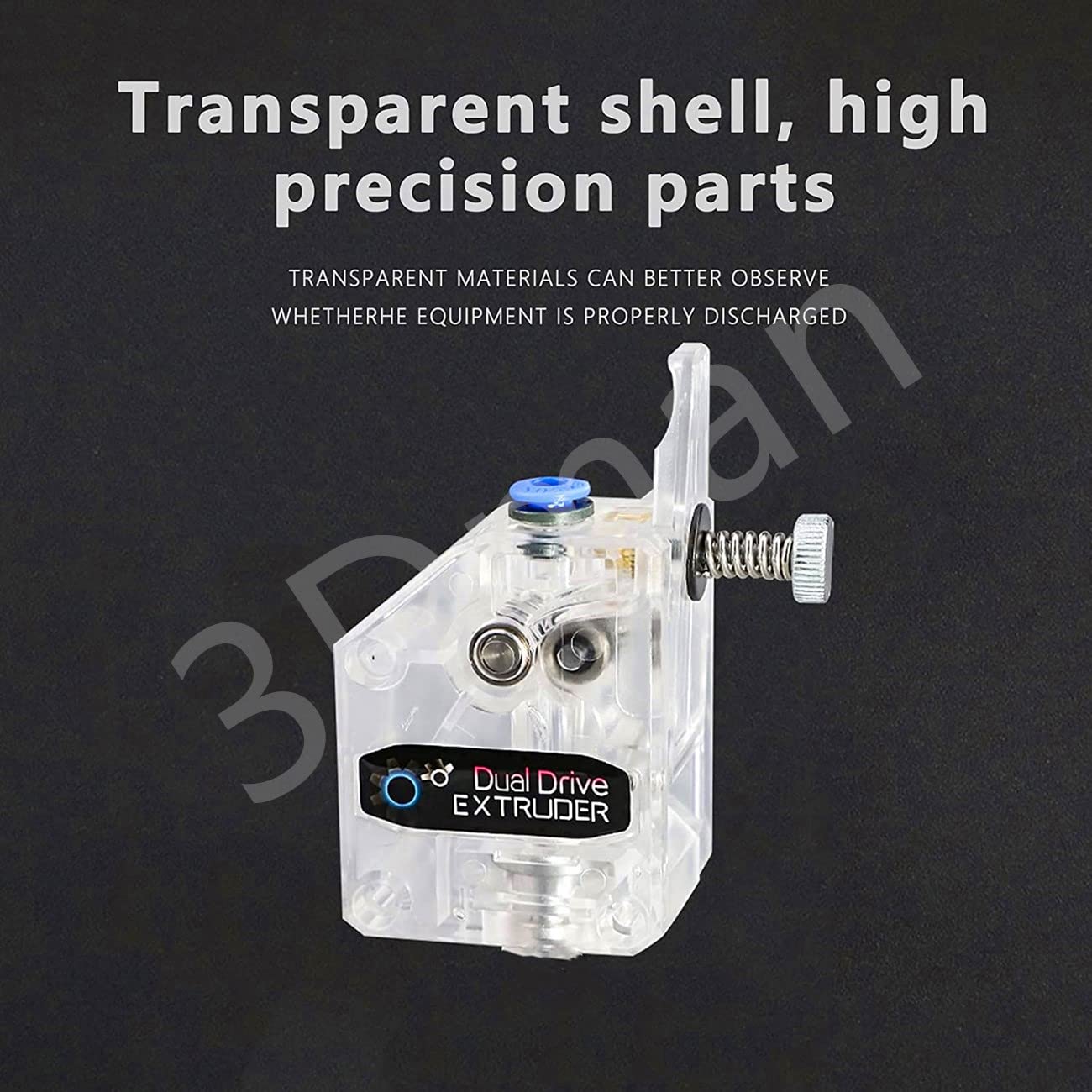 3Dman Bowden uniwersalny wytłaczarka przekładniowa Dual Drive do drukarek Ender 3 V2, Ender 3 Pro, Ender 3 Series, Ender 5 Pro, Ender 5 Plus, CR10 Series, Vyper Series i innych drukarek 3D