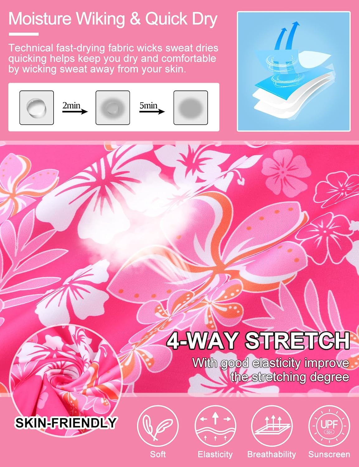 Tanst Sky Women's Golf Polo Shirts Short Sleeve Quarter Zip Pullover Moisture Wicking Workout Tops - Image 5