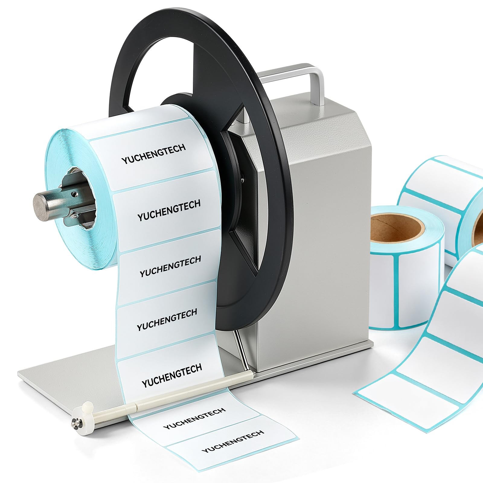 YUCHENGTECH Etichetta Riavvolgitore Diametro 230mm Riavvolgitore Automatico di Etichette 1/1.5/3 nel Nucleo Interno Avvolgitore Etichette Bidirezionale Velocità Regolabile da 1-10 pollici/s | 1/1.5/3 nel Nucleo Interno Avvolgitore Etichette Bidirezionale