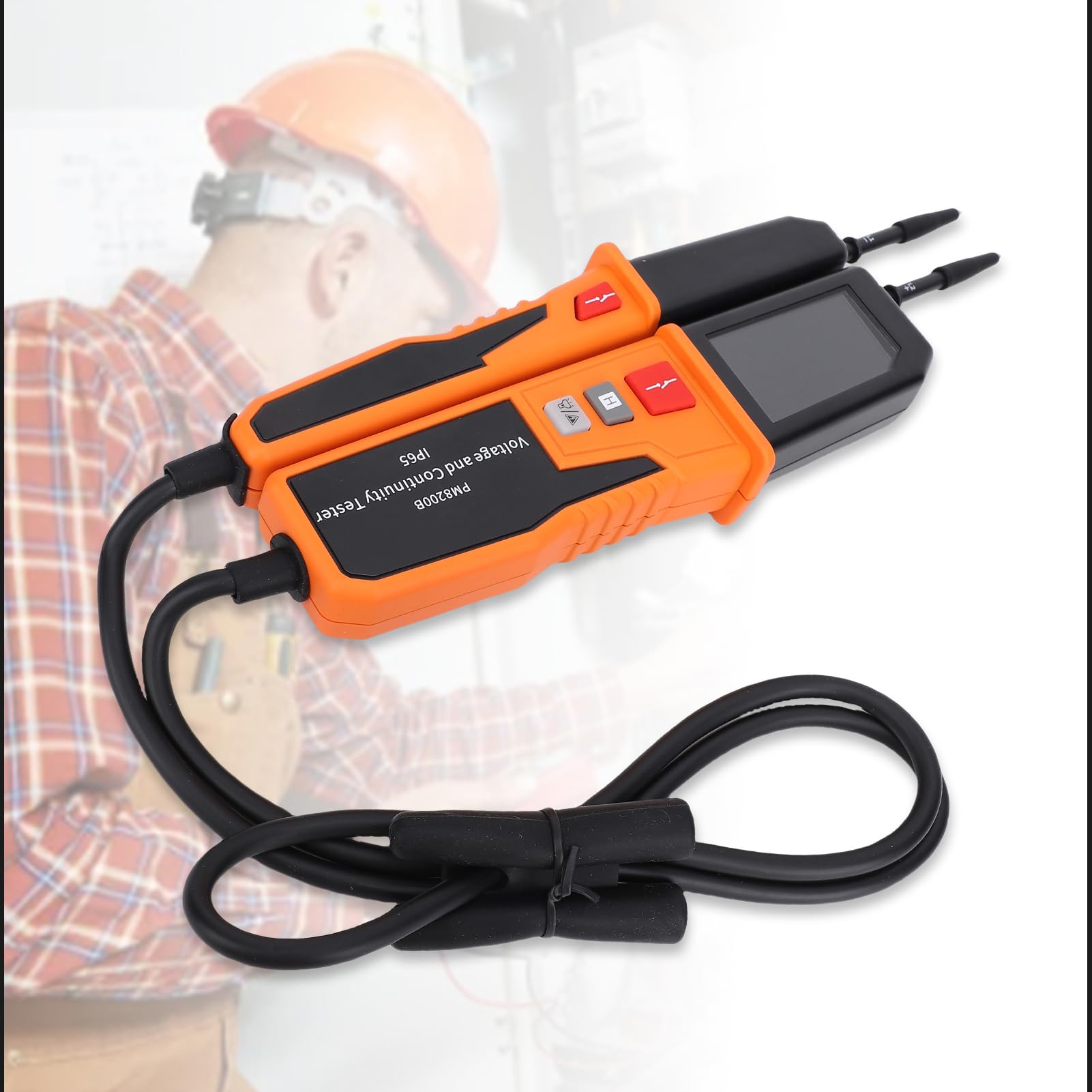 Spannungs- und Durchgangsprüfer, 12 V bis 1000 V Wechselstrom, Gleichstrom, automatische Bereichswahl, multifunktionaler digitaler Schaltkreistester für elektrische Arbeiten