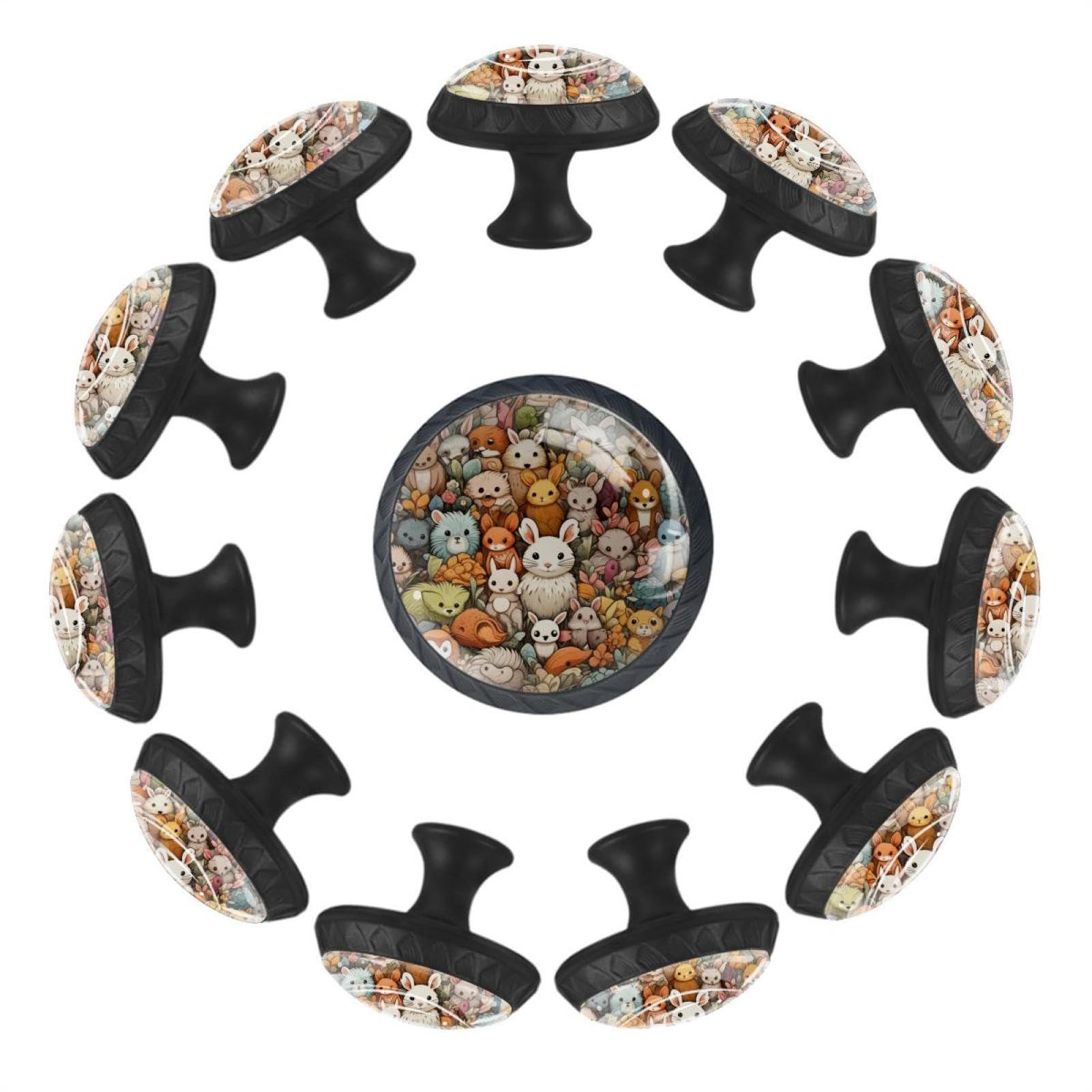 Boutons de tiroir en cristal lot de 12 poignées de meuble cuisine armoire et placard