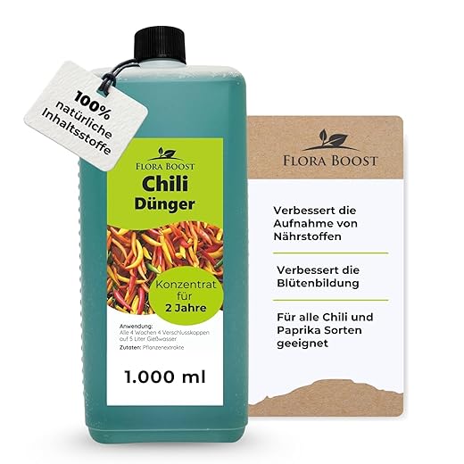 Chilidünger Paprikadünger - Chili Dünger Paprika Dünger - Mehr Ertrag (1000 ml)