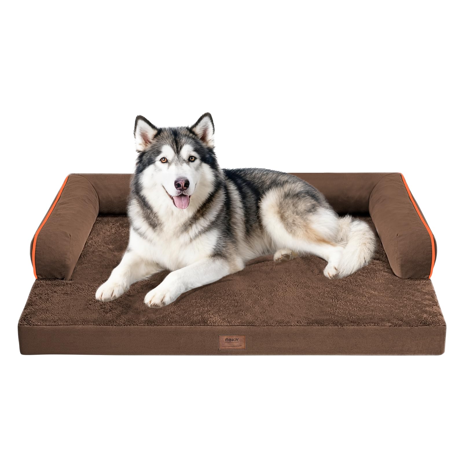 Dog Bed Large Sized Dogs-Orthopedic Waterproof Bed for Dogs,Large Dog Beds with Washable Removable Cover & Non-Slip Bottom