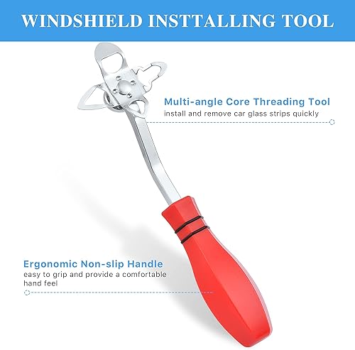 Miniatura 3 de Kit de herramientas de instalación de parabrisas de 12 piezas, incluye 1 herramienta de instalación de escudo ancho, 1 extractor de pasador de