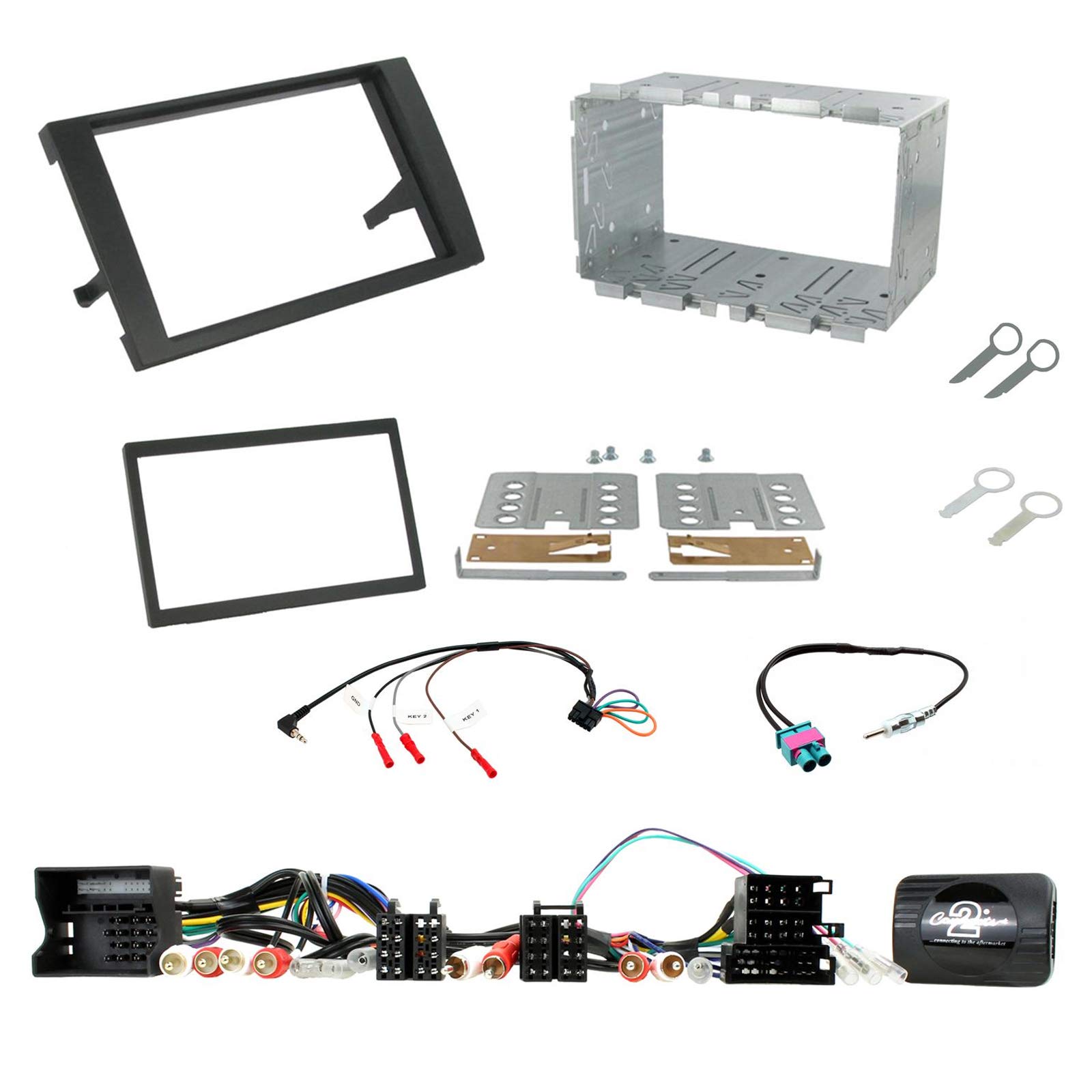 Autoleads CTKAU04 Double DIN Stalk Adaptor Fascia Package
