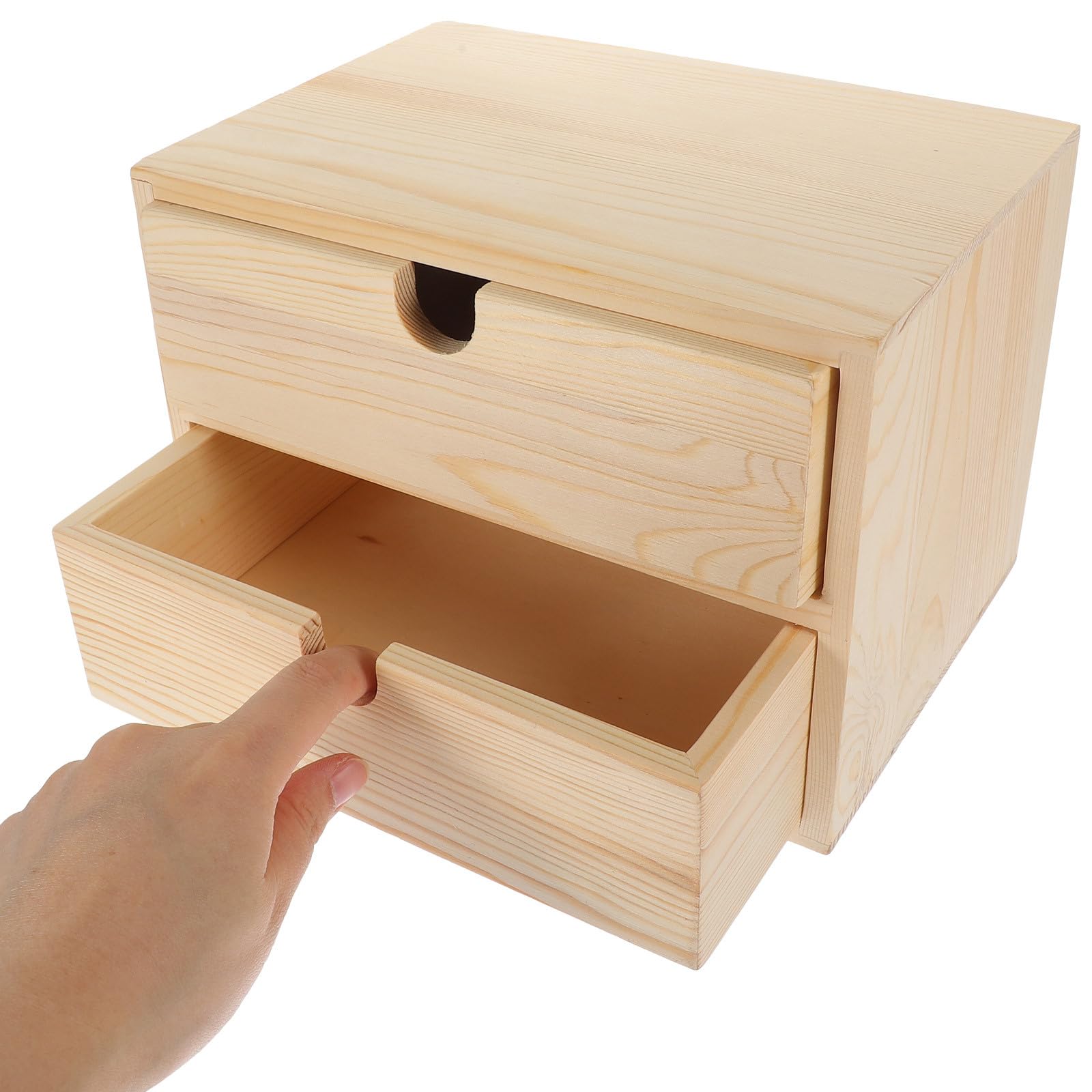 Cassettiera in Legno Cassetti Multistrato Mobiletto Vintage per Gioielli e Accessori da Tavolo Compatto per Ufficio e Casa Ampio Spazio di Stoccaggio