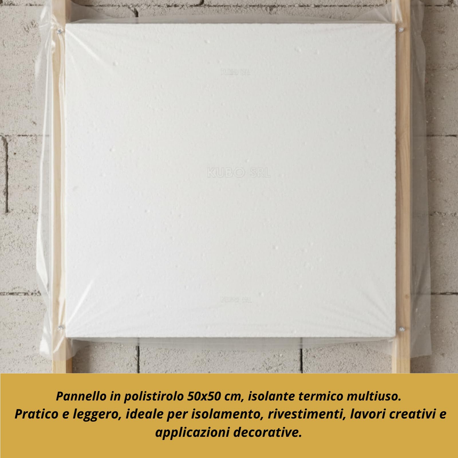 Pannelli in Polistirolo Lastre Spessore 2,5 cm Densità 15gr/mq Fogli 50x50 Isolanti Ideale per Isolamento Termico,Acustico,Soffitto,Multiuso,Imballaggio, Coibentazione e Cappotto (10)