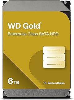 WD Gold 6TB Enterprise Class Internal Hard Drive - 7200 RPM Class, SATA 6 Gb/s, 256 MB Cache, 3.5" - WD6003FRYZ