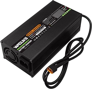 67.2V 12A Li-ion Battery Charger Aluminum Case Used for 16S 59.2V 60V Lithium Battery Fast Charger with DC Output XT60 Male Connector