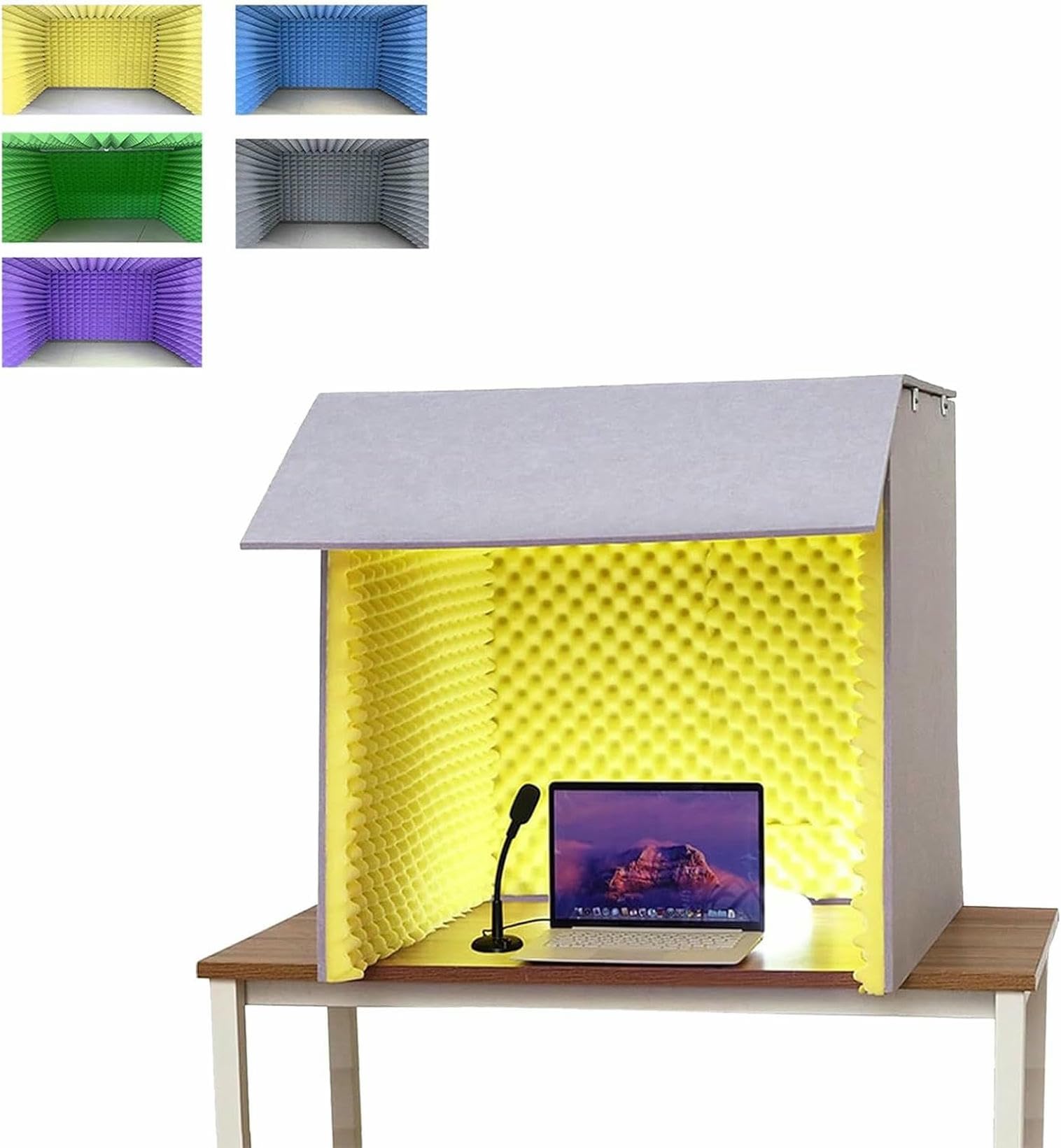 Cabine d'enregistrement portable pour créer vos podcasts à la maison en silence