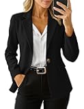 Women's Blazers Business Casual Open Front Long Sleeve Work Office Suit Jackets Blazer with Pockets S-XL