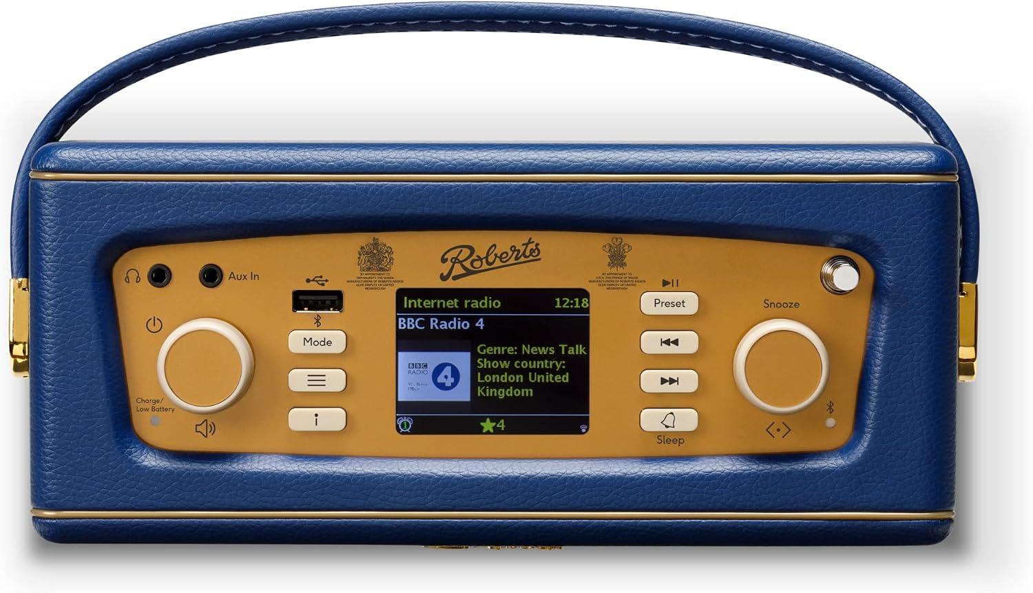 Roberts — Revival iStream 3L — Dab+/FM/Bluetooth/WiFi — Портативное радио — Midnight Blue