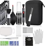 Zacro 47-in-1 Camera Lens Cleaning Kit - Camera Sensor Cleaning Kit for Mirrorless DSLR Including Air Blower, Lens Cleaner, Lens Brush Pen, Brush, Sensor Cleaning Swabs, Microfiber Cloth, Gloves