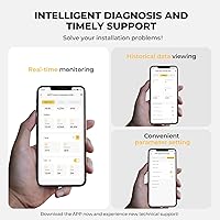 Vista 4 de BougeRV MPPT Controlador de carga solar de 40 A, con corte a baja temperatura, control de aplicación, LCD retroiluminado, regulador de panel solar