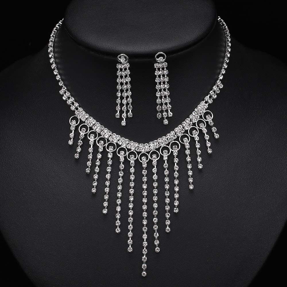 YCTTKDD collane e Orecchini di Perle di da Donna, Set di Gioielli da Sposa, Ornamenti per la Laurea