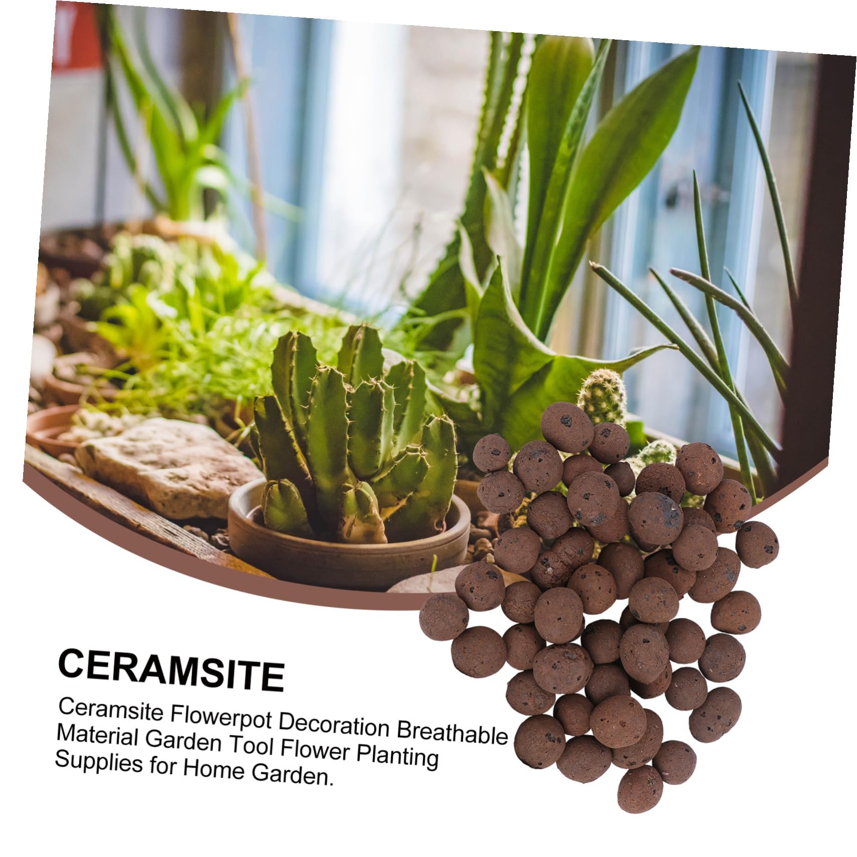 2taschen Blähton Blumentopf Dekoration Atmungsaktives Material Garten Werkzeug Blumenpflanzzubehör Für Pflanzen Und Blumen Wachstumsumgebung Verbesserung