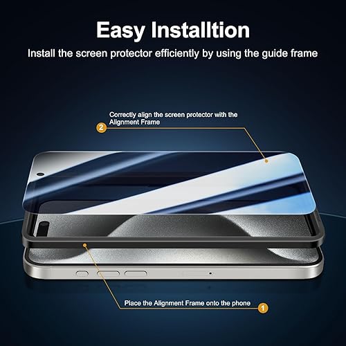 Miniatura 229 de NEW'C - Paquete de 3 protectores de pantalla para iPhone 14, iPhone 13, iPhone 13 Pro (6.1 pulgadas), protección mejorada de vidrio templado