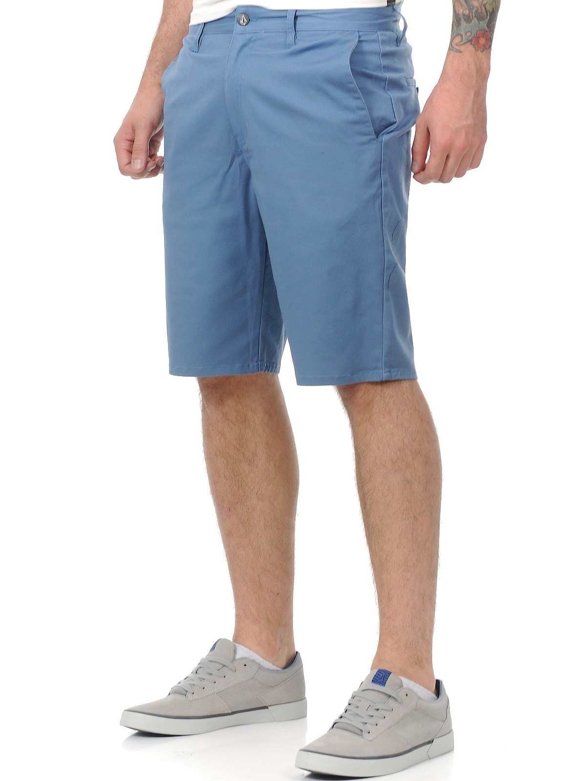 Volcom Men's Frickin Modern Stretch Short Workwear Blue Shorts 28 X 11