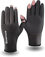 Riverruns Neoprene Fishing Gloves - 2.2mm Warm Winter Gloves for Ice Fishing, Hunting, Photography & Outdoor Sports
