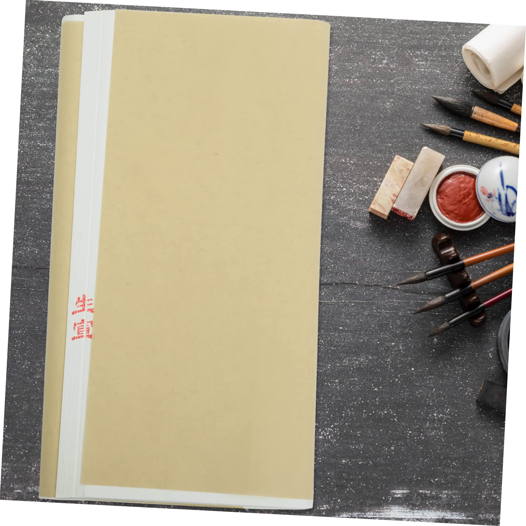 Papier à Dessin pour Calligraphie, 100 Feuilles Blanches Rectangulaires