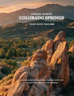 Stunning Colorful Colorado Springs Images Coffee Table Book: 40 AI-Generated Designs for Relaxation and Meditation and for Travel Lovers