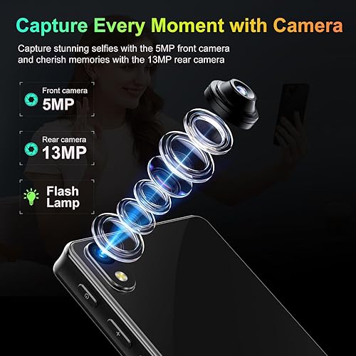 Miniatura 3 de Reproductor MP3 de 96 GB con Bluetooth y cámara, Android 13 MP3 MP4 reproductores con pantalla táctil de 4 pulgadas y altavoz, 4 GB de RAM y 32 GB