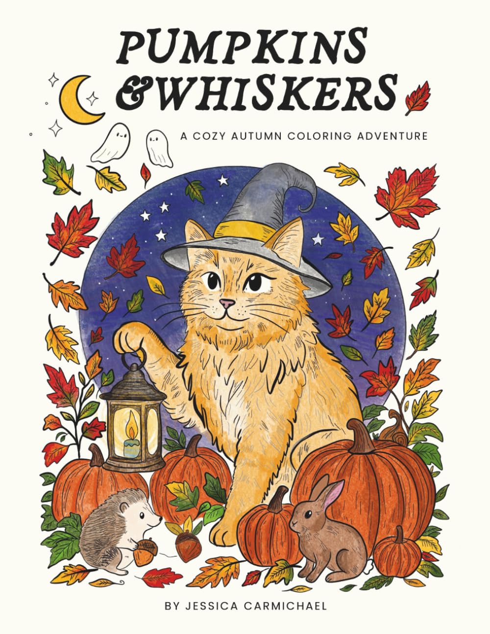 Pumpkins & Whiskers: A Cozy Autumn Coloring Adventure