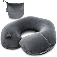 Vista 12 de Almohada de Cuello de Coche Inflable, Almohada de Reposacabezas de Coche Inflable Suave para Asiento de Conducción con Correa Ajustable, Diseño