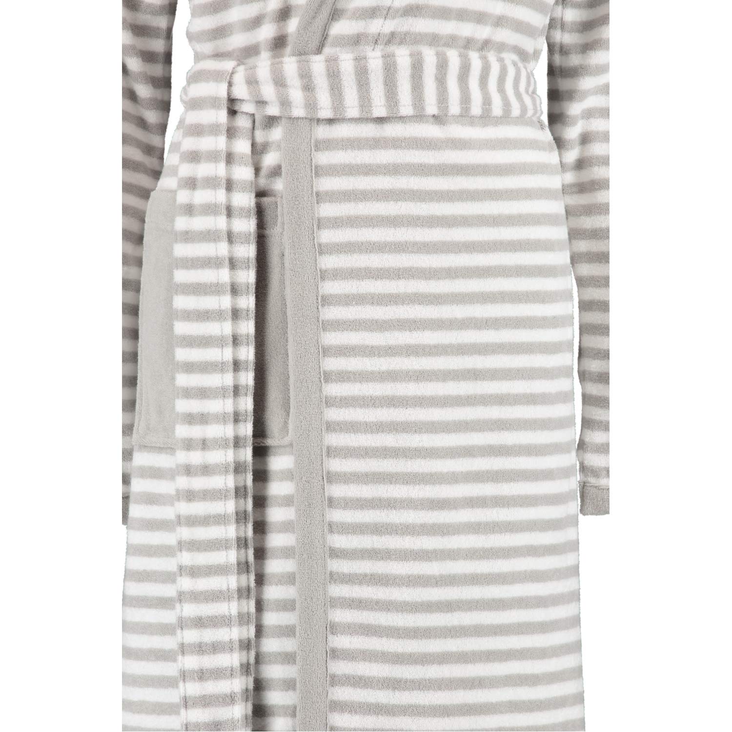 ESPRIT Szlafrok frotte w paski z kapturem, Stone, 48
