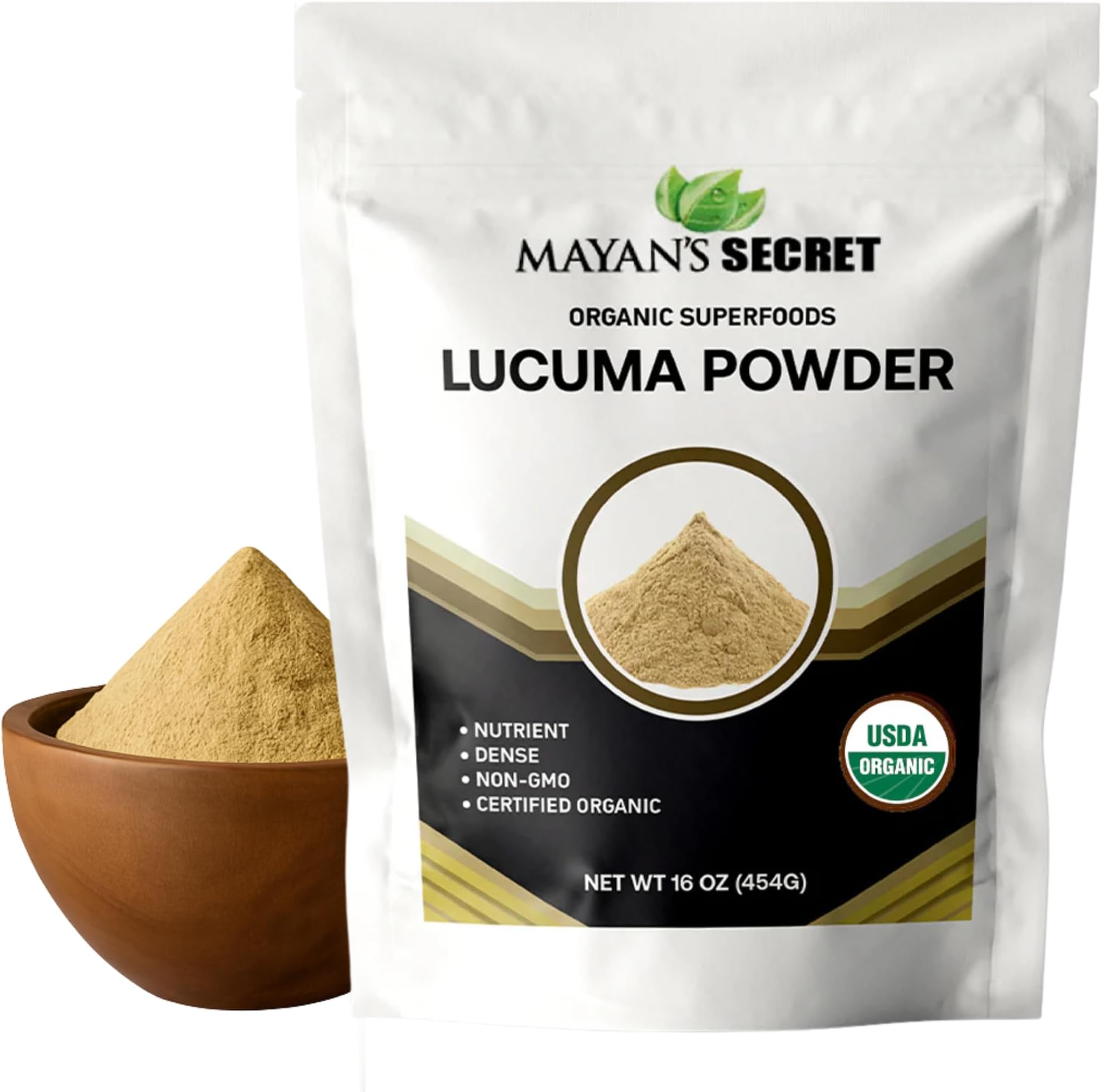 Certified Organic Lucuma Powder, 16 oz/Pack | High in nutrients