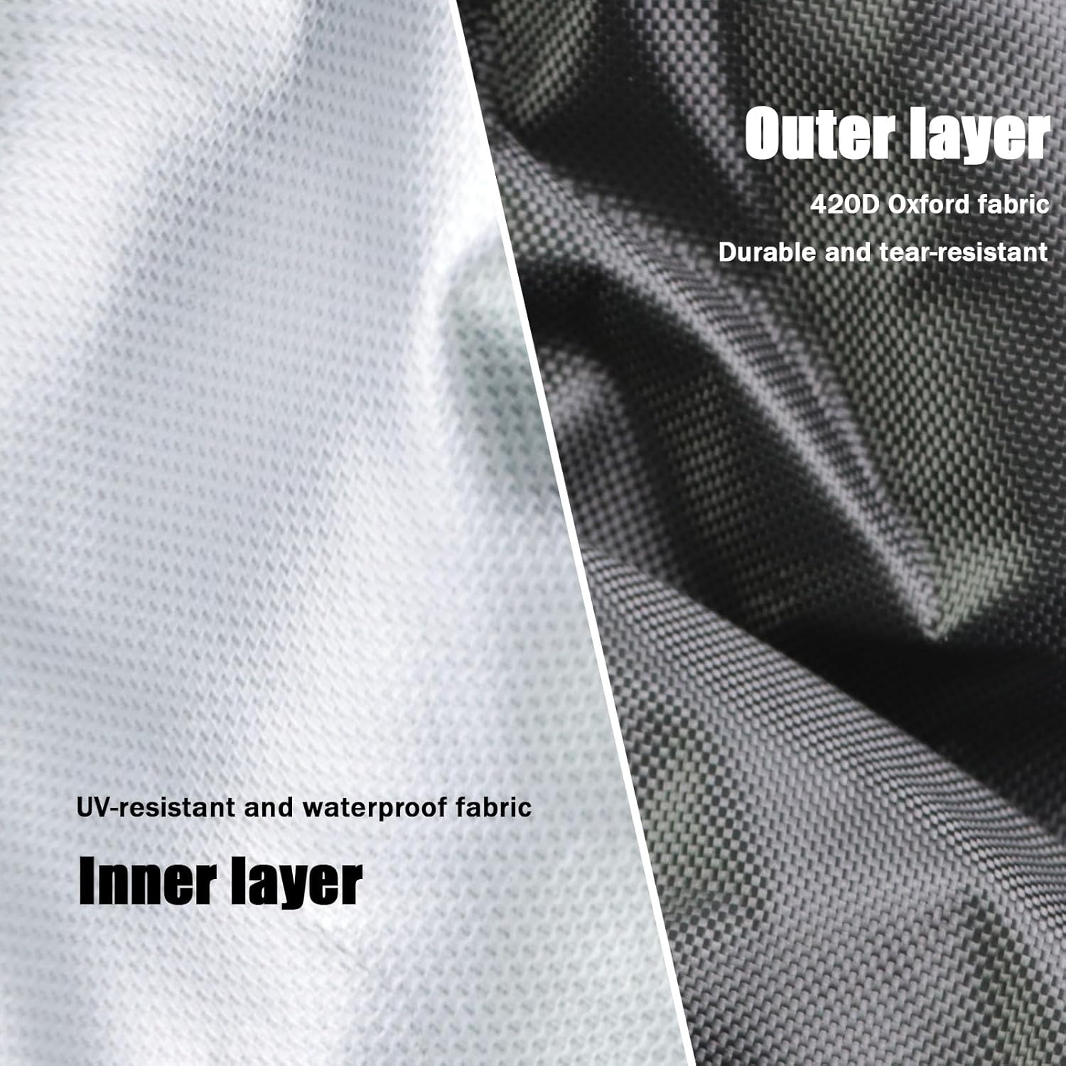 Riding Lawn Mower Cover Universal Fit for Decks Up to 44" with Waterproof UV Resistant Lawn Tractor Covers (72*44*43in) 420D-Polyester Oxford